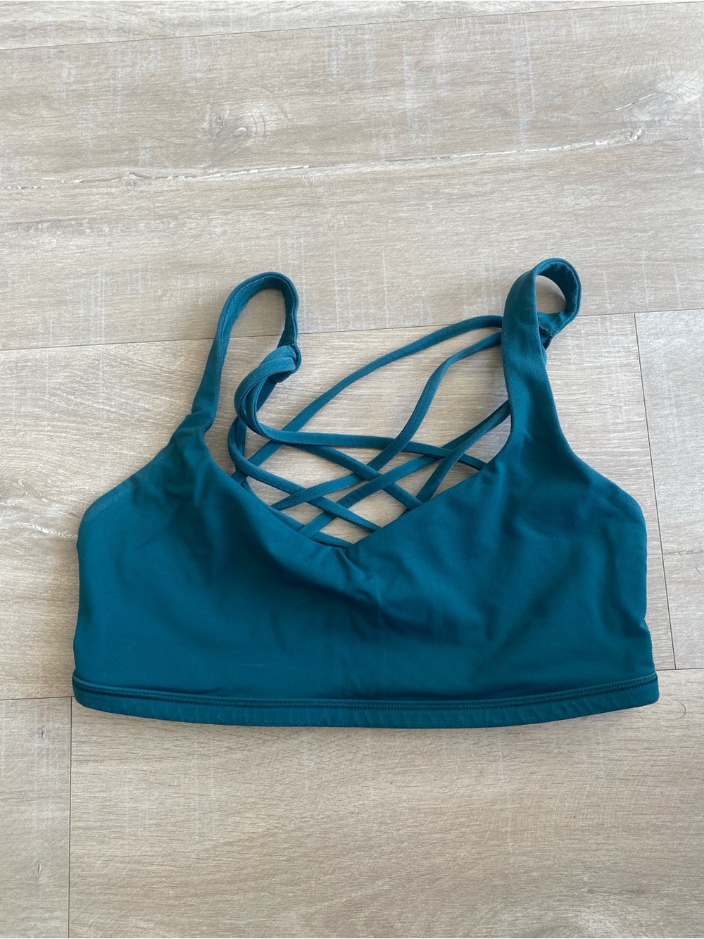 LULU LEMON Women’s Teal Strappy Sports Bra